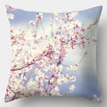 Axyaa Spring Flowers Landscape Cushion Cover 45x45cm - Decorative Pillow Case for Sofa and Bed