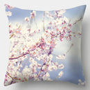 Axyaa Spring Flowers Landscape Cushion Cover 45x45cm - Decorative Pillow Case for Sofa and Bed