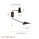 Axyaa Copper Swing Arm Wall Lamp Double Head LED E27 Gold/Black/White - Bedroom Sofas