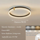 Nordic LED Ceiling Light: Axyaa Modern Minimalist Luxury Bedroom Lamp