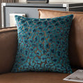 Axyaa 3D Leopard Print Sherpa Pillow Cover 18x18 Inch in Various Colors