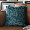 Axyaa 3D Leopard Print Sherpa Pillow Cover 18x18 Inch in Various Colors