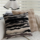 Axyaa Gradient Plush Cushion Cover 45x45cm - Super Soft Faux Rabbit Fur Pillow Cover