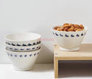 Axyaa Ceramic Rice Bowls Set for Couples - Elegant Tableware and Housewarming Gifts
