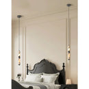 Natural Stone Pendant Lights by Axyaa - Elegant LED Chandelier for Home Decor