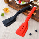 Axyaa 2-in-1 Egg Flipper Spatula Tongs - Non-Stick Silicone Grip & Flip Tool