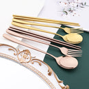 Axyaa Western Style Stainless Steel Dinnerware Set