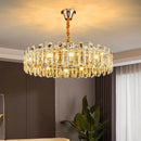 Axyaa Crystal Chandelier Pendant Light for Luxury Living Room Dining Ceiling Fixture
