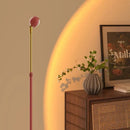 Axyaa Nordic Red Cob Floor Lamp - Adjustable Height and Angle, Eye-Friendly Standing Light