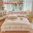 Axyaa Floral Print Cotton Duvet Cover, Luxury Bedding for Bedroom Decor - Zipper Closure