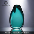 Axyaa Crystal Glass Vase: High-end Flower Arrangement Soft Decoration