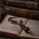 Axya Vintage Handheld Magnifier Glass for Reading, Photography, and Work