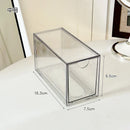 Axyaa Acrylic Makeup Storage Box Set with Drawer & Cotton Swab Organizer