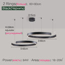 Axyaa Modern Round LED Chandelier Ring Light for Living, Dining, Bedroom, Kitchen
