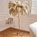 Axyaa French Feather Floor Lamp - Modern Romantic LED Light for Luxury Living Room