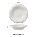 Axyaa Stoneware Edge Plate Set for Elegant Dining