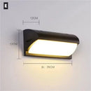 Modern LED Black Wall Sconce for House Garage Patio by Axyaa