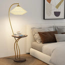 Axyaa Japanese Cloth Floor Lamp LED Warm Light Integrated Body Integration