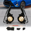 Axyaa Toyota Yaris Vitz Fog Lamp with LED Angel Eyes DRL Turn Signal Chrome Trim