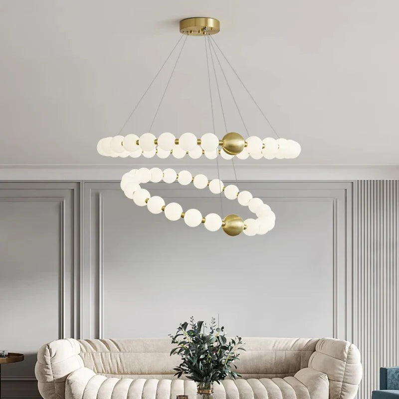 Axyaa Modern LED Ceiling Chandelier for Bedroom and Dining Room