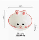 Axyaa Kids Bowl: Ceramic Underglaze Color, Cute Cartoon Shape, Baby Food Cute Bowl