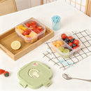 Axyaa Divided Lunch Box: Leakproof Portable Container for Salad, Fruit, and Bento