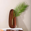 Axyaa Geometric Wooden Vase Walnut Wood Wall-mounted Flower Arrangement & Hydroponics