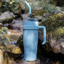 Axyaa Large Capacity Stainless Steel Thermos Bottle with Straw