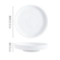Axyaa Gold Edge Ceramic High Foot Plate: Creative Restaurant Tableware