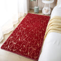 Axyaa Plush Non-slip Fur Mats for Bedroom & Bathroom - Soft, Thicken, Stylish Floor Mat