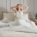 King Size Axyaa Velvet Quilt Set - Lightweight Bedding for All Season