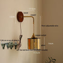 Axyaa Adjustable LED Wall Sconce, Modern Nordic Glass Stair Light