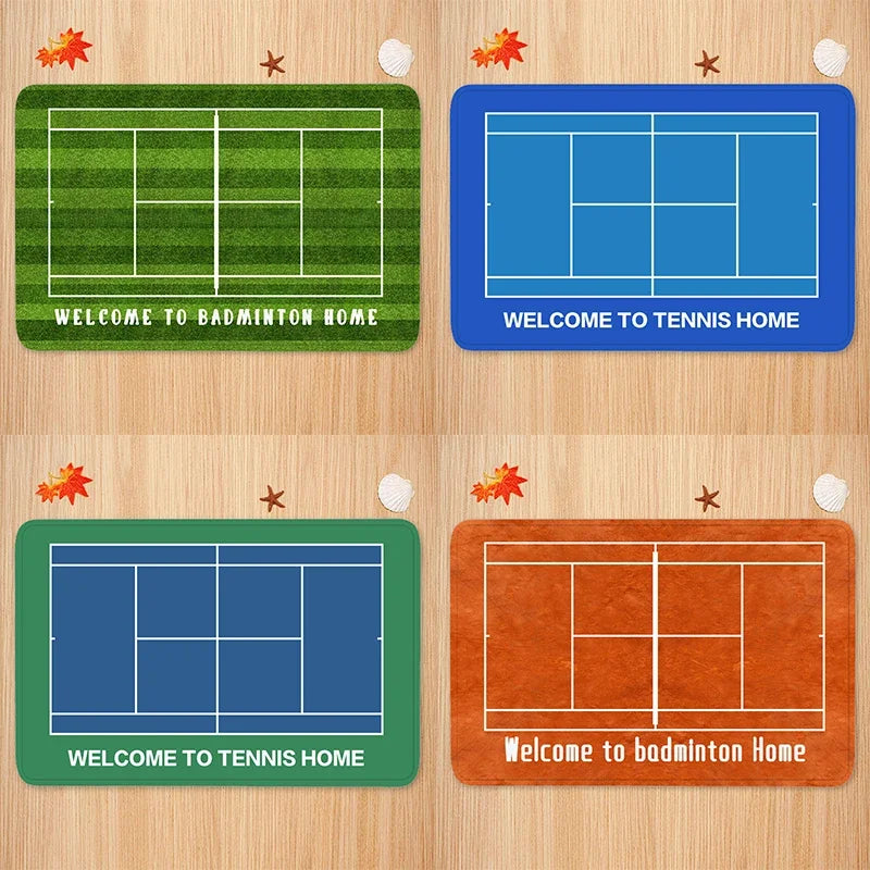 Axyaa Non-slip Tennis Court Door Mat Carpet for Home Decoration