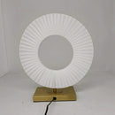 Axyaa Ferris Wheel LED Desk Lamp White Fabric Table Lamp