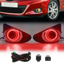 Axyaa Daytime Running Light DRL Angel Eyes for Toyota Yaris 2012-2014