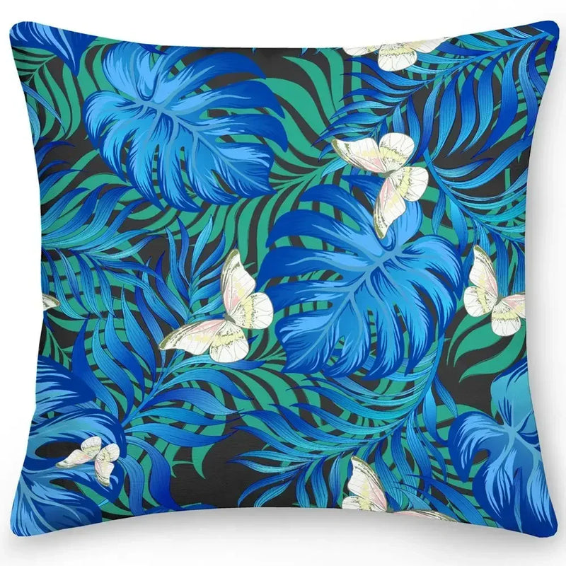 Axyaa Butterfly Flower Cushion Cover - Elegant Home & Office Decor