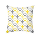 Yellow Gray Geometric Print Pillow Cover 45*45cm for Axyaa - Home Decor Essential