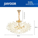 Axyaa Crystal Tree Chandelier - Elegant French Design for Dining Room Fixtures