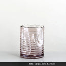 Axyaa Glass Cylinder Twisted Vase Modern Minimalist Designer Home Decor