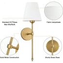 Axyaa Nordic Wall Lamp: Modern Cloth Cover Sconce for Bathroom, Bedroom, Corridor