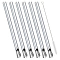 Axyaa Stainless Steel Pearl Milk Tea Straws Set with Brush Cocktail Bar Accessories