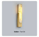 Axyaa LED Golden Marble Wall Lamp: Luxury Nordic Home Decor Sconce