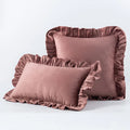 Axyaa Velvet Ruffle Cushion Cover for Home Decor 30x50/45/50cm