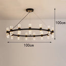 Axyaa Modern LED Ceiling Lamp Chandelier for Bedroom and Dining Room