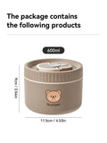 Axyaa Bear Stainless Steel Thermal Bento Box - Leak Proof Food Container