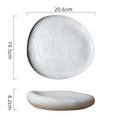 Axyaa Ceramic Shape Plate for Pastries, Sushi, and Desserts