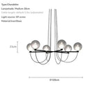 Axyaa Modern Chandelier Pendant Light for Living and Dining Spaces