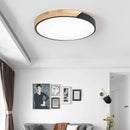 Axya LED Wood Round Ceiling Light for Modern Home Decor & Kids' Room