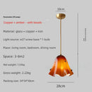 Axyaa Hand-Painted Glass Bellina Pendant Light for Home Decor