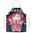 Axya Waterproof Polyester Cat Apron Bib for Household Kitchen Baking